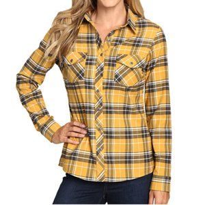 NWOT $85 Kuhl Alina Flannel Shirt in Harvest